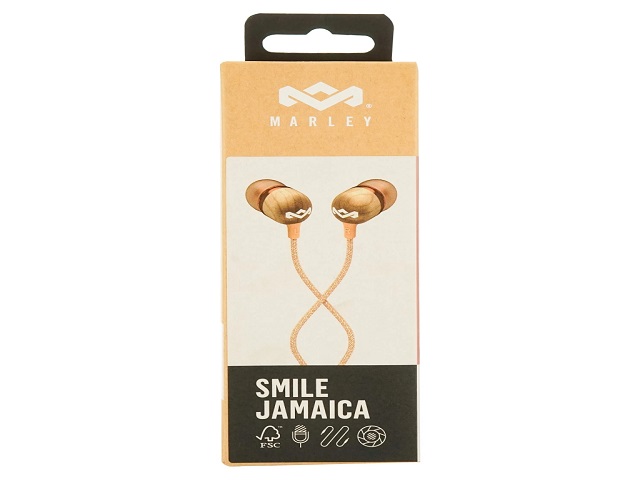 House of Marley Smile Jamaica - Auriculares internos con micro - en oreja - cableado - conector de 3,5 mm - cobre