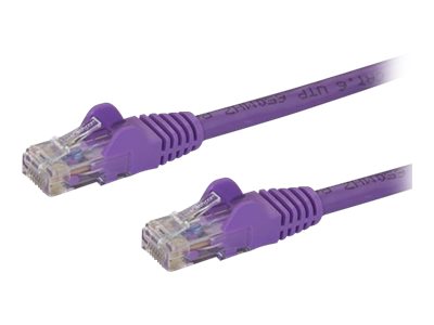 N6PATCH1PL Startechcom 1Ft Cat6 Ethernet Cable 10 Gigabit Snagless Rj45 650Mhz 100W Poe Patch Cord Cat 6 10Gbe Utp Network Cable WStrain Relief Purple Fluke TestedWiring Is Ul CertifiedTia  Category 6  24Awg N6Patch1Pl  Cable De Interconexin  Rj45 M A Rj45 M  30 Cm  Utp  Cat 6  Moldeado Sin Enganches  Prpura