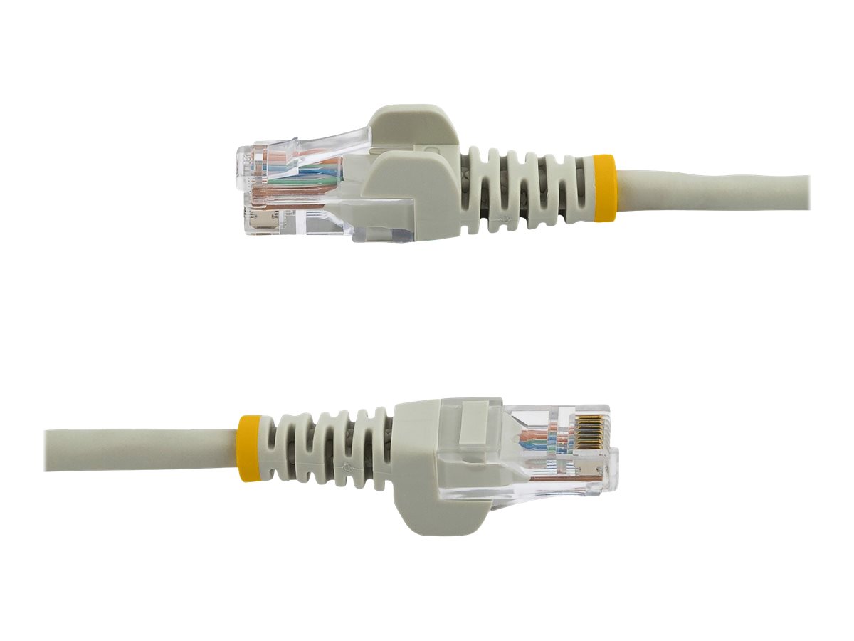 Startechcom Cable De 5M De Red Ethernet Cat5E Rj45 Sin Traba Snagless  Gris  Cable De Interconexin  Rj45 M A Rj45 M  5 M  Utp  Cat 5E  Sin Enganches  Gris - 45PAT5MGR
