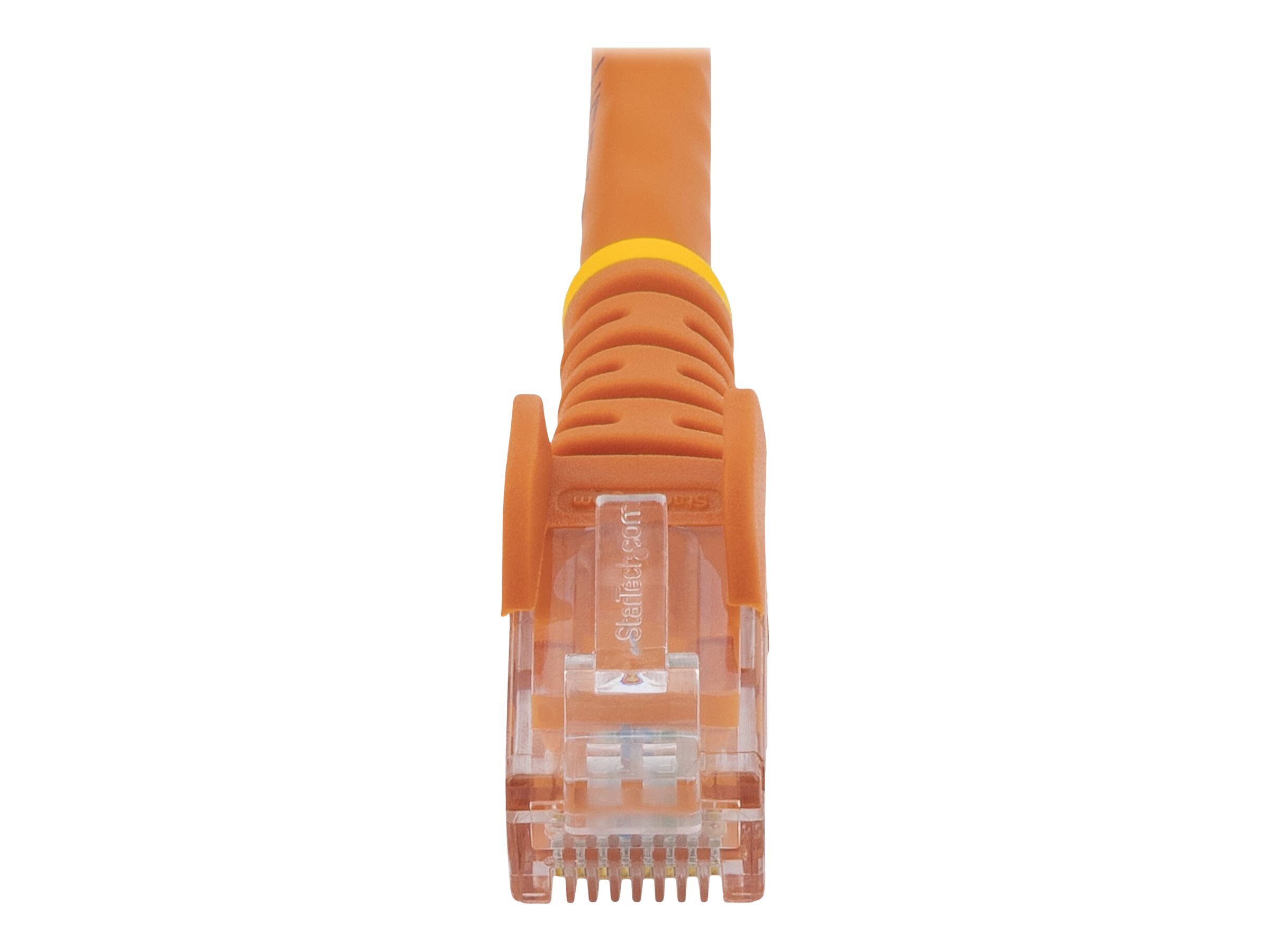 Startechcom Cable De Red De 05M Naranja Cat6 Utp Ethernet Gigabit Rj45 Sin Enganches  Latiguillo Snagless De 50Cm  Cable De Red  Rj45 M A Rj45 M  50 Cm  Utp  Cat 6  Moldeado Sin Enganches Trenzado  Naranja - N6PATC50CMOR