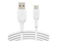 Belkin Boost Charge  Cable Usb  24 Pin UsbC M A Usb M  2 M  Blanco - CAB001bt2MWH