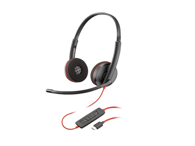 POLY - Headset - Wired - Blackwire 3220 Stereo USB-C He
