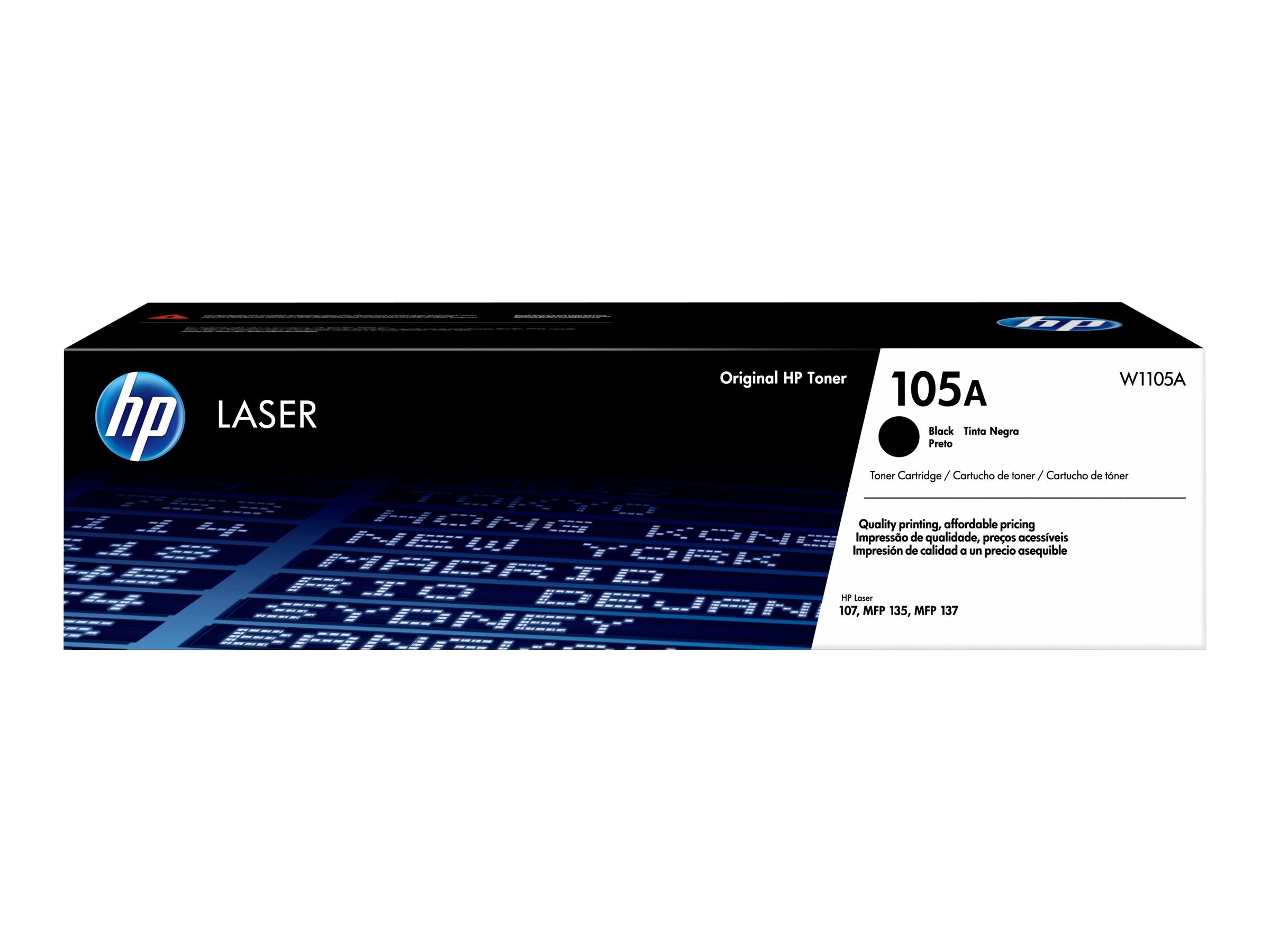 HP 105A - Negro - original - cartucho de tóner (W1105A) - para Laser 107, MFP 135, MFP 137