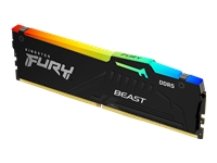 Kingston FURY Beast RGB - DDR5 - módulo - 32 GB - DIMM de 288 contactos - 5600 MT/s / PC5-44800 - CL40 - 1.25 V - sin búfer - on-die ECC