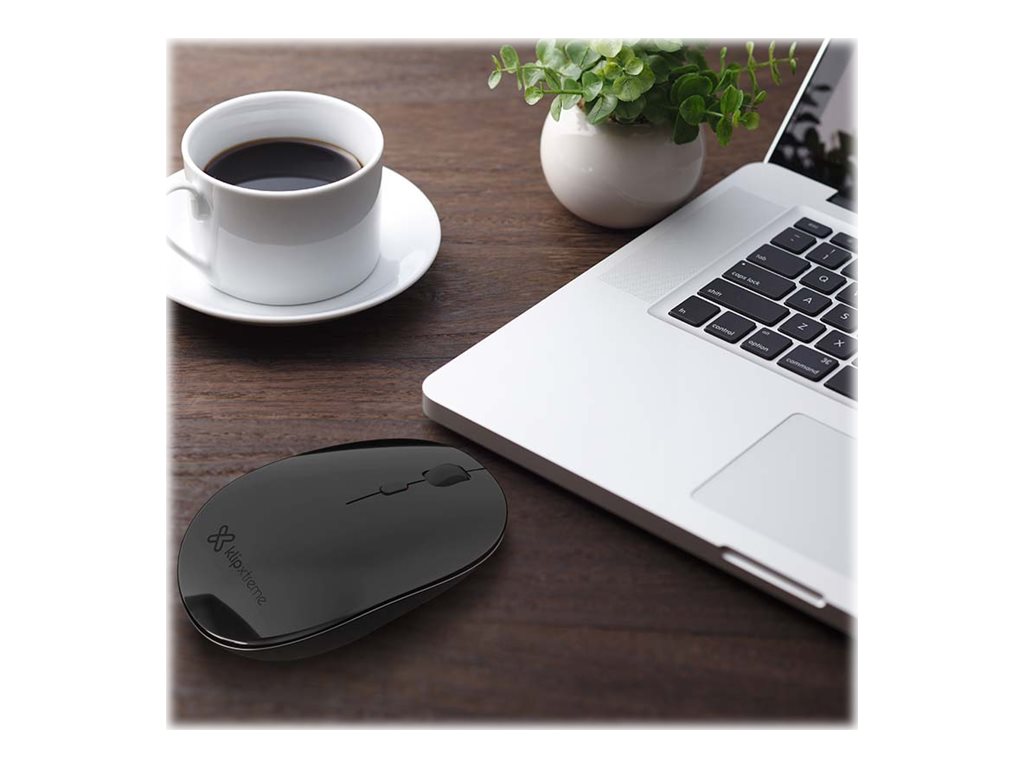 Klip Xtreme Arrow BT KMB-251BK - Ratón - diestro y zurdo - óptico - 4 botones - inalámbrico - Bluetooth 5.1 - negro