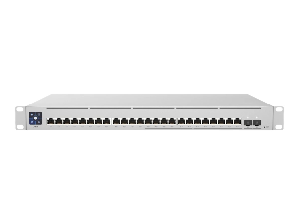 Ubiquiti UniFi Switch USW-Enterprise-24-PoE - Conmutador - L3 - Gestionado - 12 x 100/1000/2.5G (PoE+) + 12 x 10/100/1000 (PoE+) + 2 x 10 Gigabit SFP+ - montaje en rack - PoE+ (400 W)