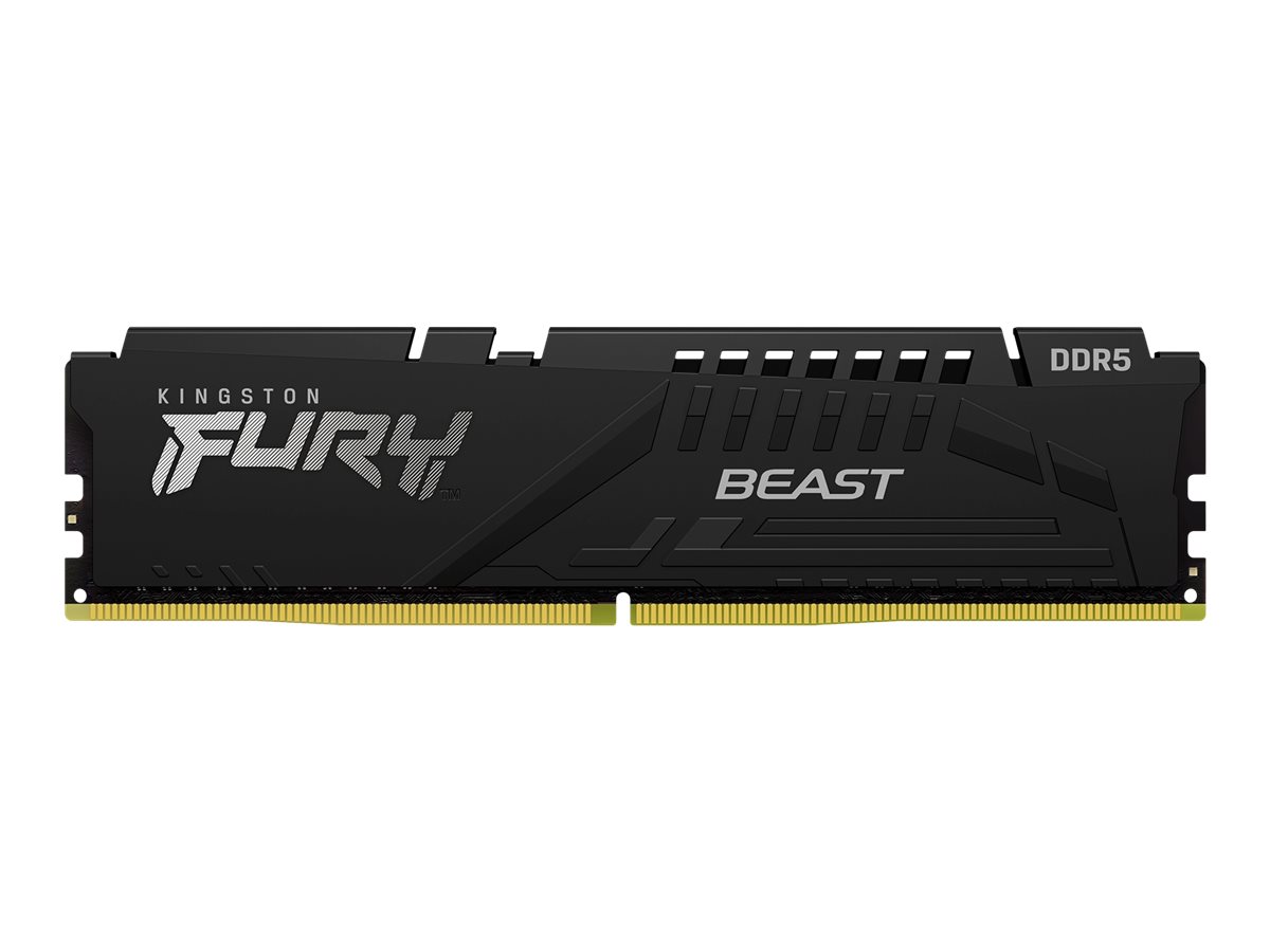 Kingston FURY Beast - DDR5 - módulo - 16 GB - DIMM de 288 contactos - 5600 MT/s / PC5-44800 - CL40 - 1.25 V - sin búfer - on-die ECC - negro