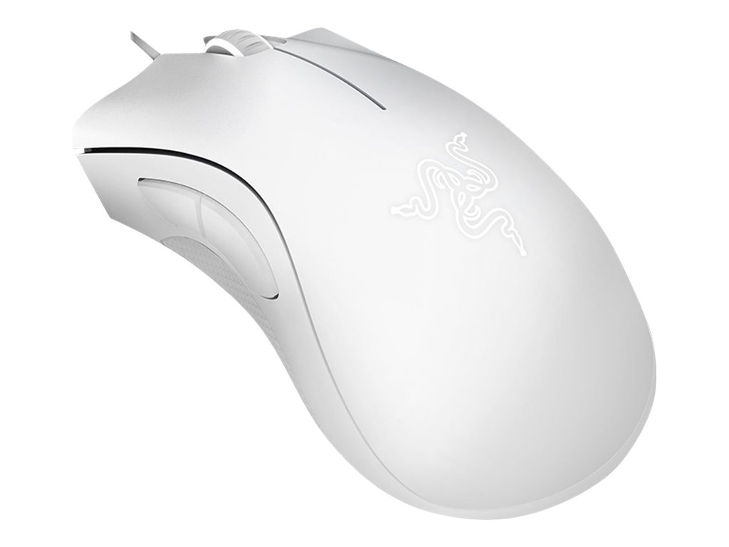 Razer DeathAdder Essential - White Edition - ratón - ergonómico - diestro - óptico - 5 botones - cableado - USB - blanco