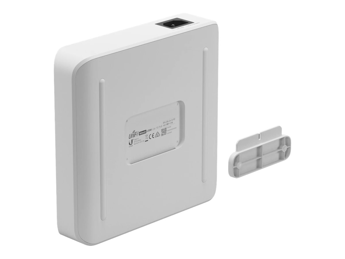 Ubiquiti UniFi Switch Lite USW-Lite-16-POE - Conmutador - Gestionado - 16 x 10/100/1000 (8 PoE+) - sobremesa, montaje en pared - PoE+ (45 W)