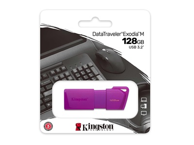 Kingston - USB flash drive - USB 3.2 Gen 2 - DTXM - NEON (Purple)