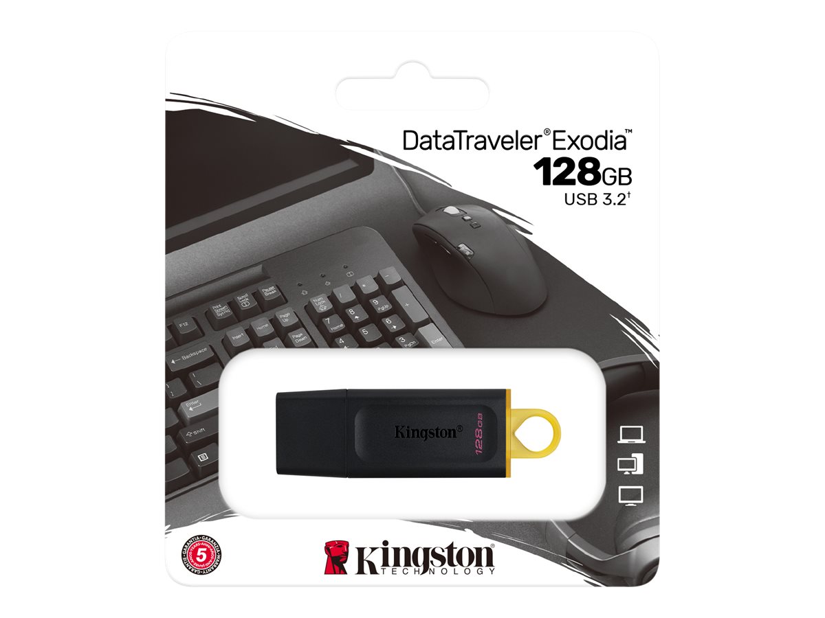 Kingston DataTraveler Exodia - Unidad flash USB - 128 GB - USB 3.2 Gen 1