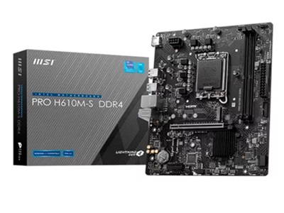 MSI - 824142357712 - Motherboard - Micro ATX - LGA1700 Socket - Intel H610 - para Core i9 / para Core i7 / para Core i5 / para Core i3 / para Celeron / para Pentium - Intel HD Graphics