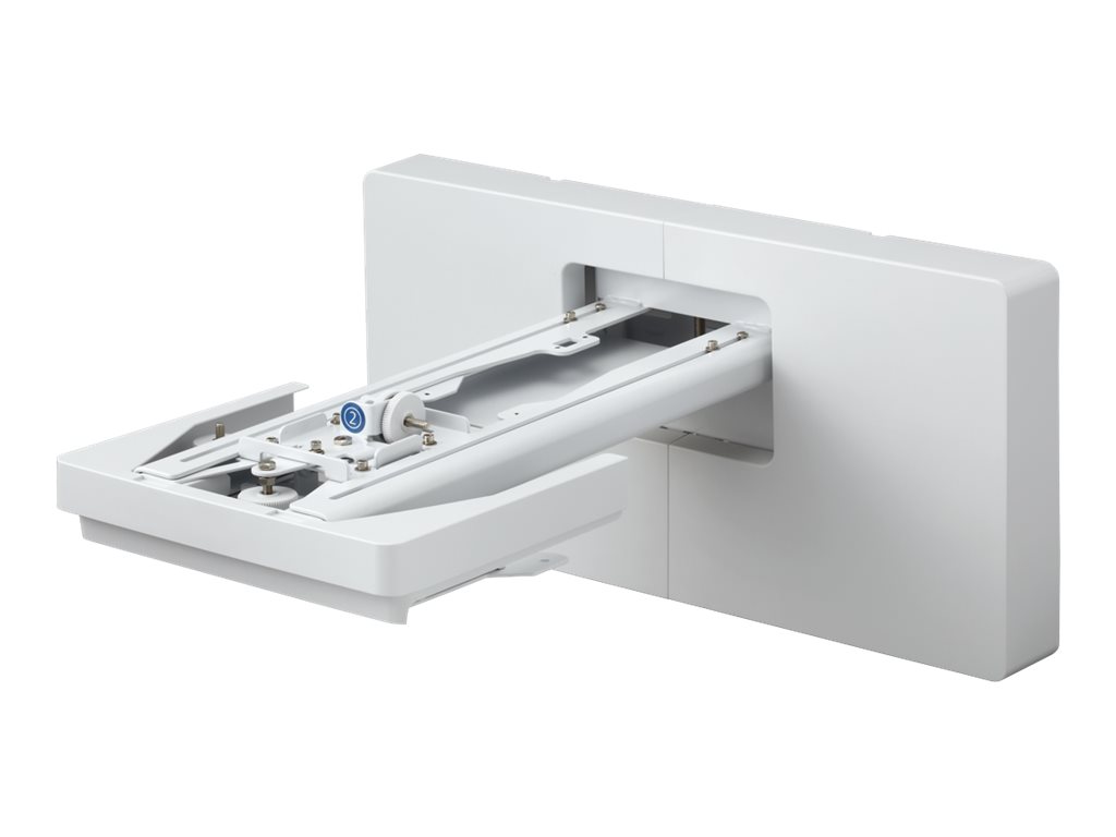Epson Ultra-Short Throw Wall Mount ELPMB62 - Kit de montaje (placa de pared, brazo extensible telescópico, cubierta de placa de pared, tornillos, unidad de ajuste de 3 ejes con placa de deslizamiento) - para proyector - se puede instalar en la pared - para BrightLink 725, 735; BrightLink Pro 14XX; PowerLite 685, 7200, 72X, 75X, 80X