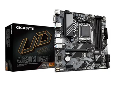 Gigabyte - Motherboard - Micro ATX - Socket AM5 - AMD A620 - para Ryzen 5 / para Ryzen 7 / para Ryzen 9 - None