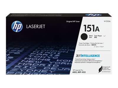 HP 151A - Negro - original - LaserJet - cartucho de tóner (W1510A) - para LaserJet Pro 4003dn, 4003dw, MFP 4103fdw