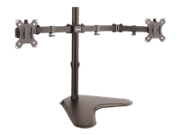 Klip Xtreme KPM-311 - Base - para 2 pantallas LCD - plástico, acero de alta calidad - negro - tamaño de pantalla: 13"-32" - soporte para escritorio