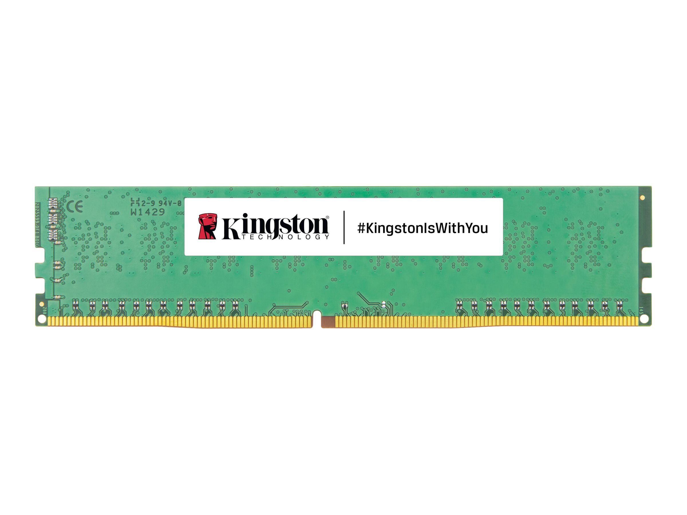 Kingston ValueRAM - DDR4 - módulo - 8 GB - DIMM de 288 contactos - 3200 MT/s / PC4-25600 - CL22 - 1.2 V - sin búfer - no ECC