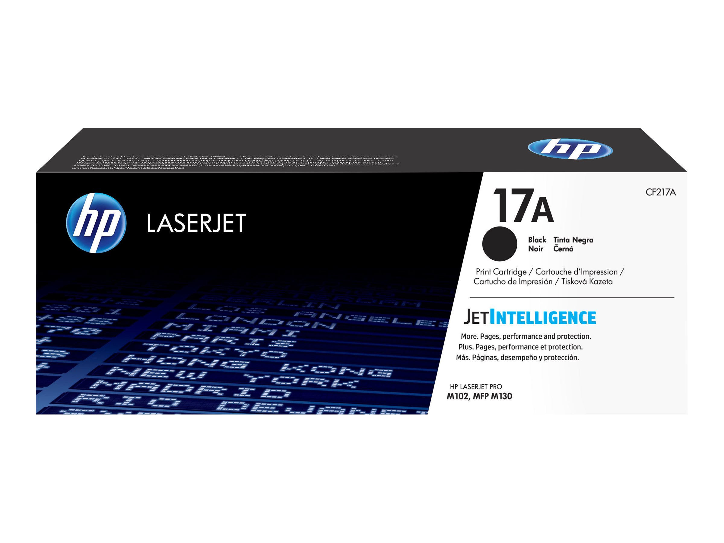 HP 17A - Negro - original - LaserJet - cartucho de tóner (CF217A) - para LaserJet Pro M102a, M102w, MFP M130a, MFP M130fn, MFP M130fw, MFP M130nw