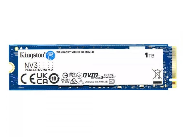 Kingston - Internal hard drive - 1 TB - Solid state drive - NV3 M.2 2280 NVMe