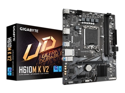 Gigabyte - Motherboard - Micro ATX - LGA1700 Socket - Intel H610 - para Pentium / para Core i3 / para Core i5 / para Core i7 - None