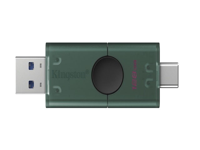 Kingston 128GB USB-A + USB-C 3.2 Gen 1 DataTraveler DuoG2