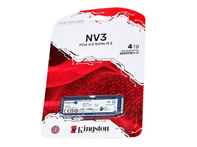 Kingston - Internal hard drive - 4 TB - Solid state drive - NV3 M.2 2280 NVMe